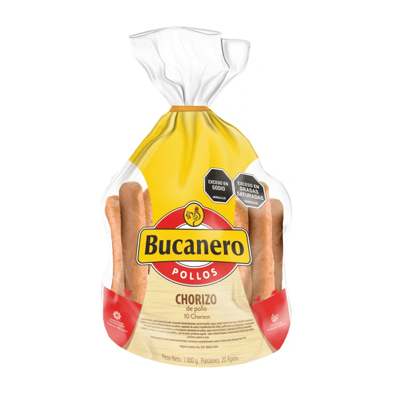 CHORIZO BUCANERO POLLO BOL*10U