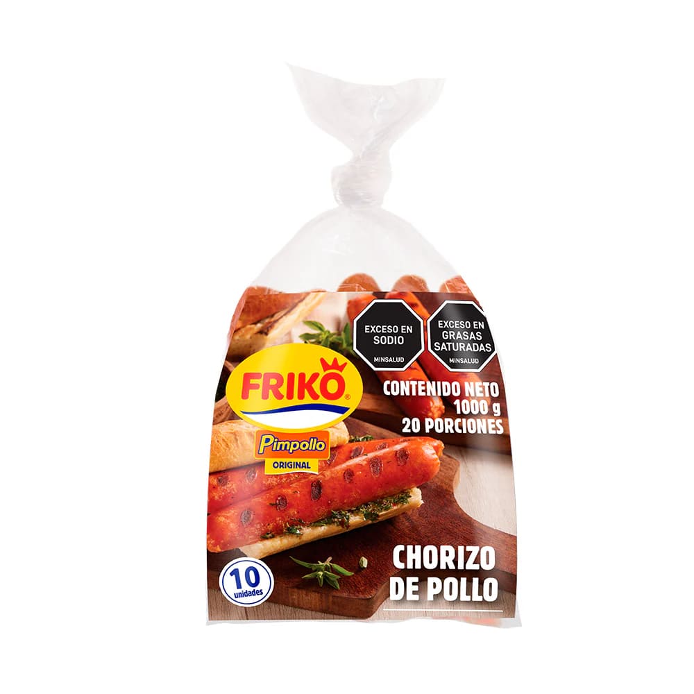 CHORIZO FRIKO POLLO X 10 UNDS