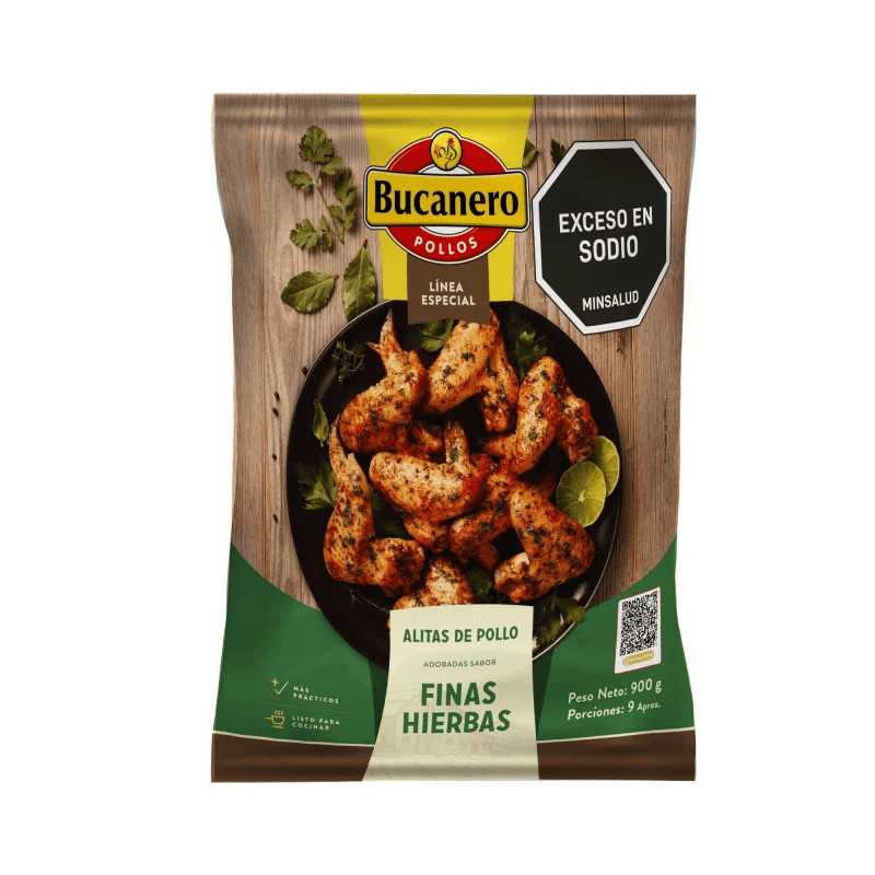 ALITAS BUCANERO F/HIERBAS*900G