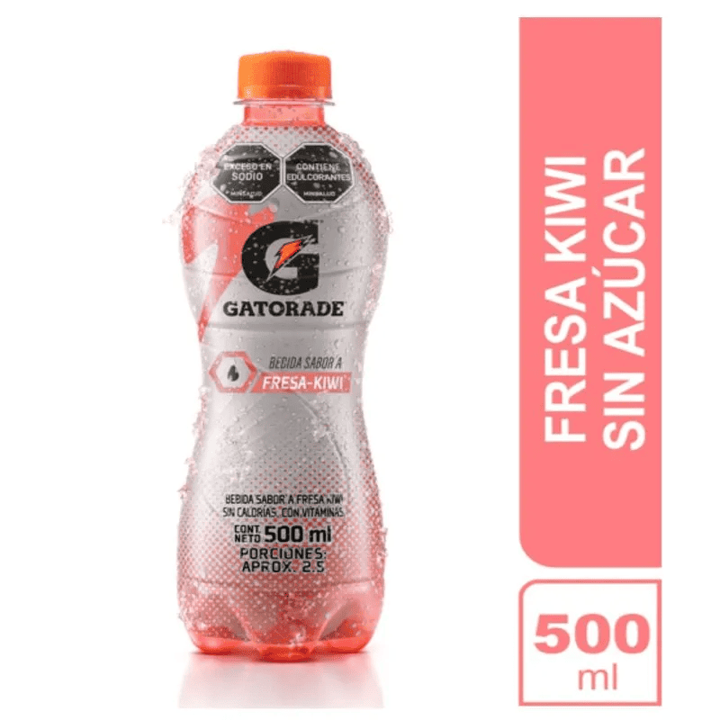 GATORADE ZERO FRESA KIWI*500ML