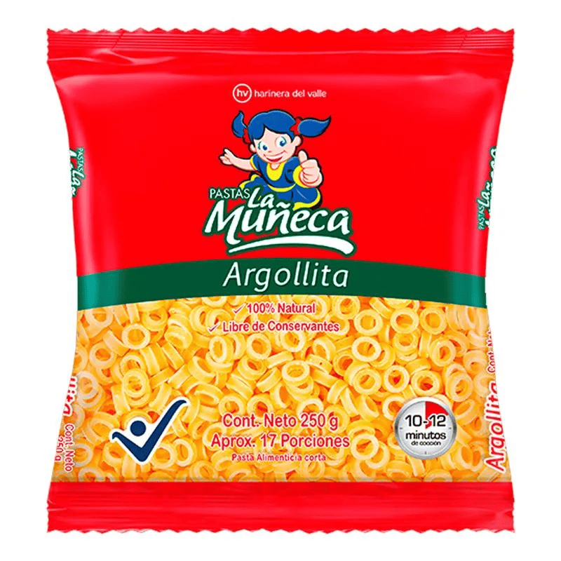 PASTAS LA MUÑECA ARGOLLITAS*250G