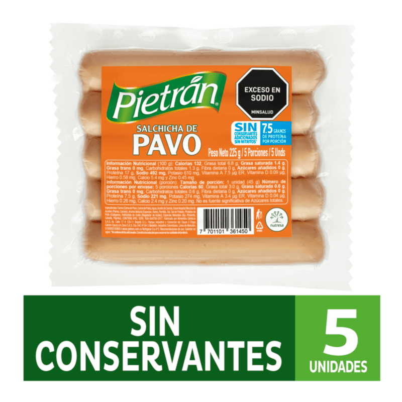SALCHICHA PIETRAN PAVO*225GR