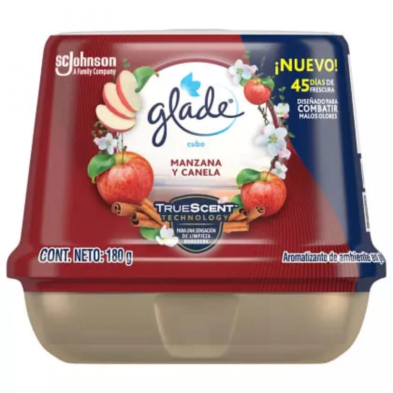 AMBIENTADOR GLADE CUBO MANZ *180G