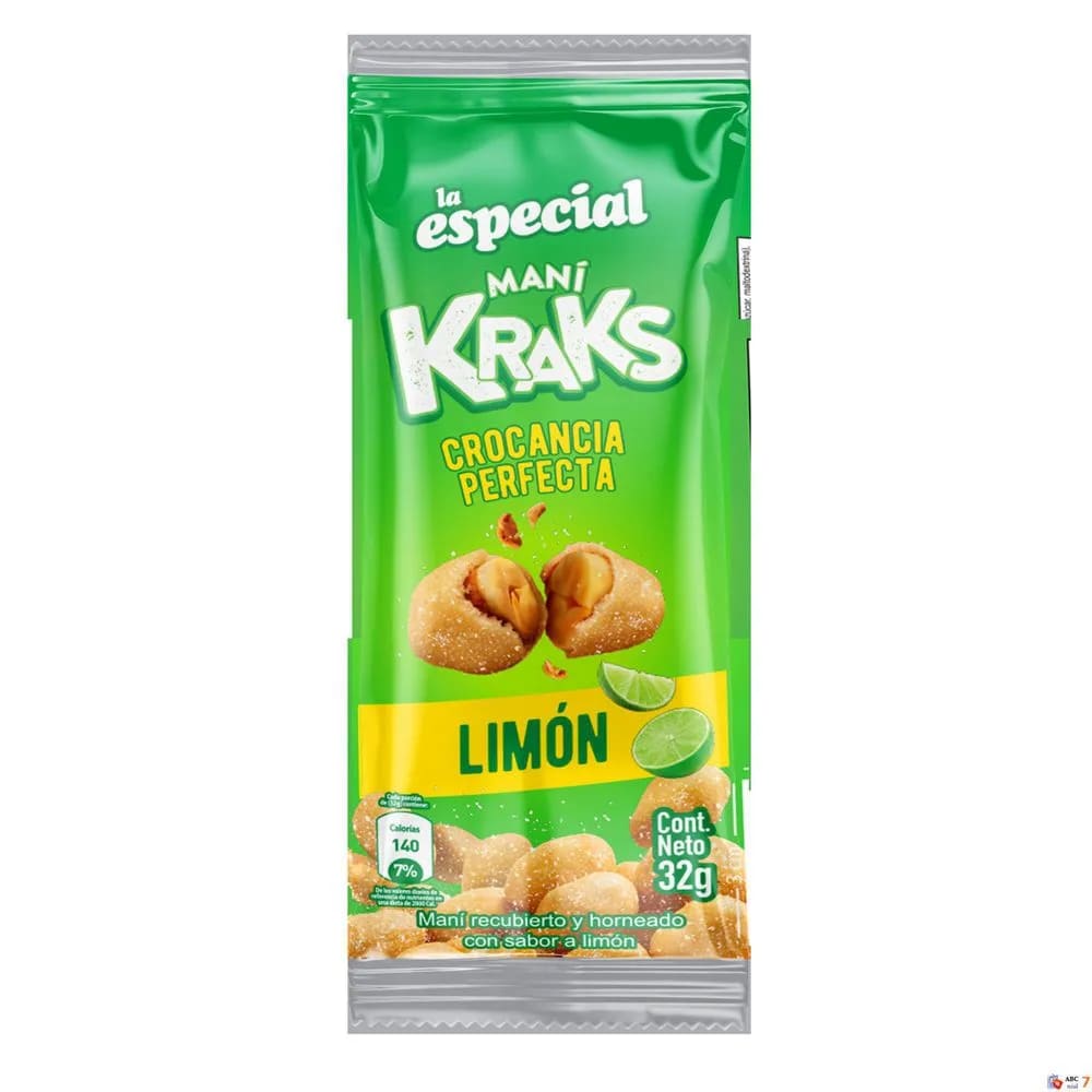 MANI LA ESPECIAL KRAKS LIMON*32G