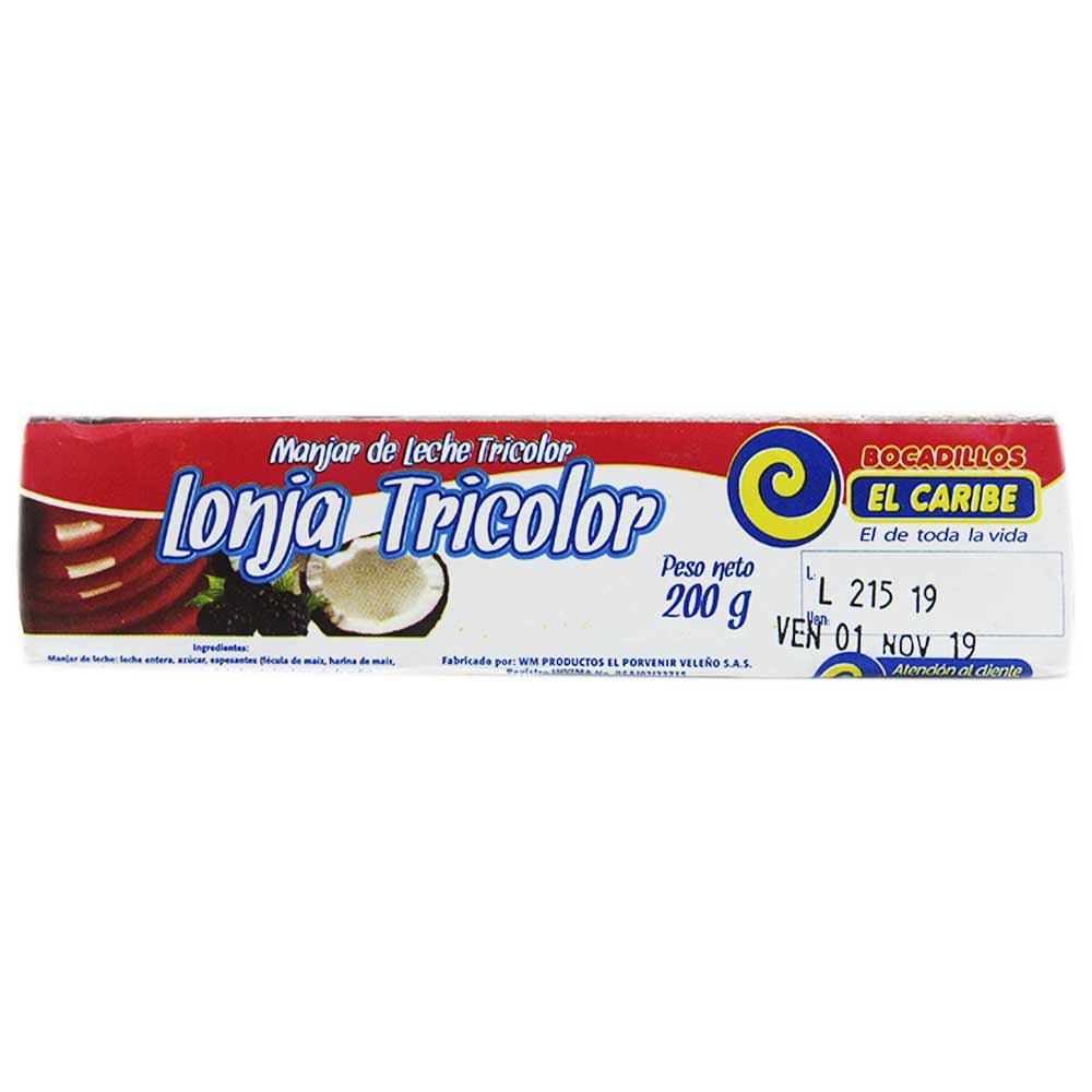 BOCADILLO EL CARIBE TRICO*200