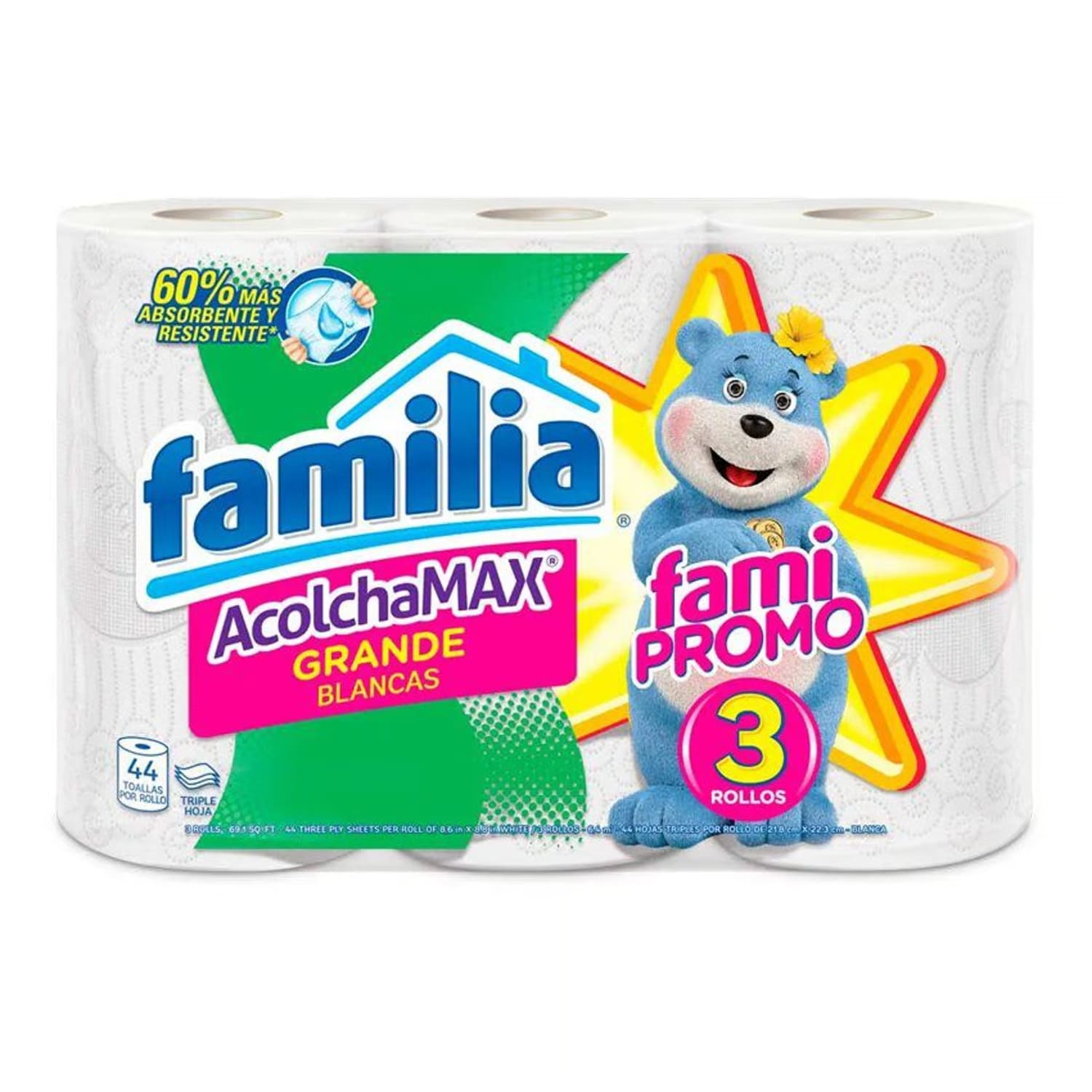 TOALLA COCINA FLIA ACOLCH P2LL3 X 2 LT