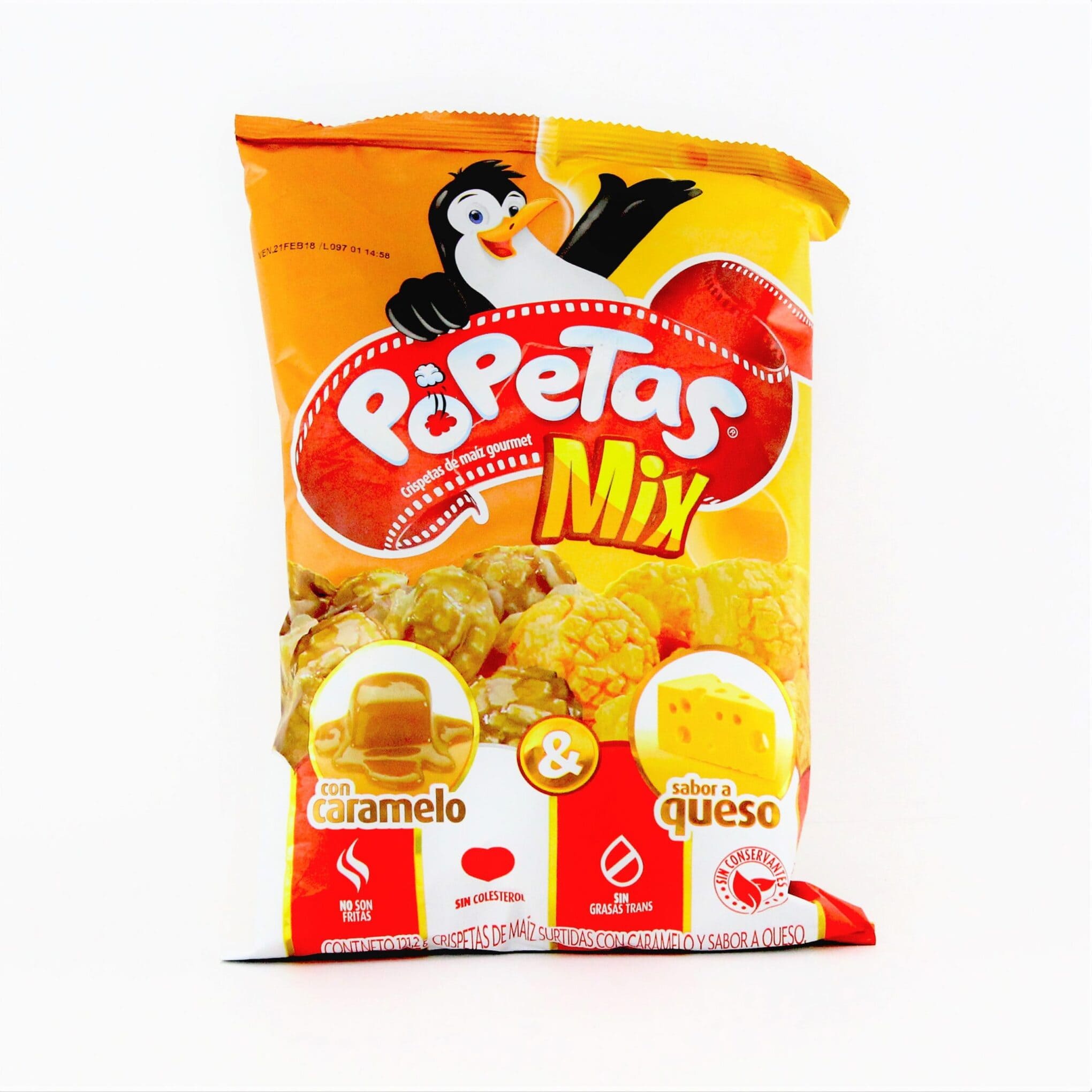 POPETAS CARAMELO/QUESO FAMIL*121.2G