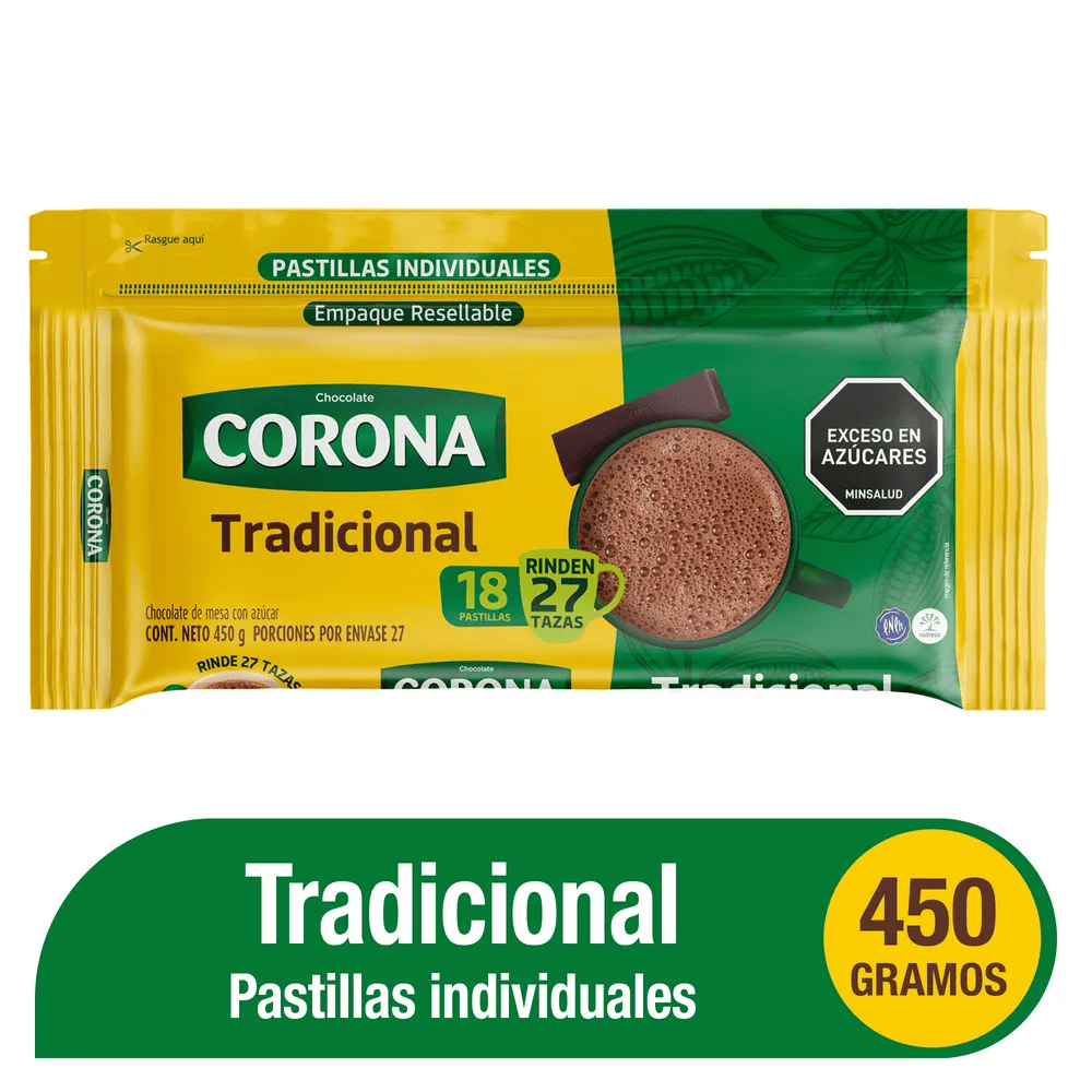 CHOCOLATE CORONA*450GR*18 P