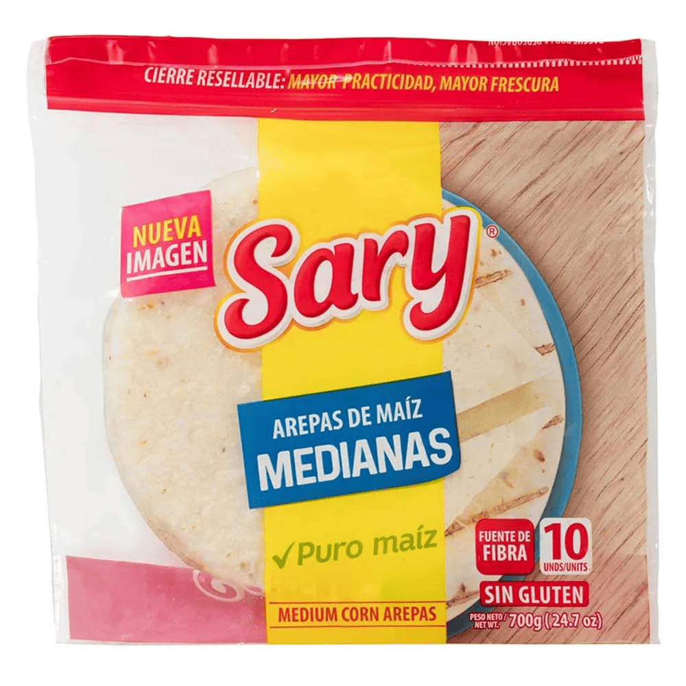 AREPAS SARY MEDIANA*700G*10U