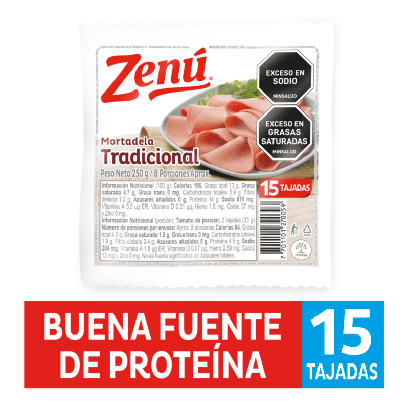 MORTADELA ZENU TRAD*250G