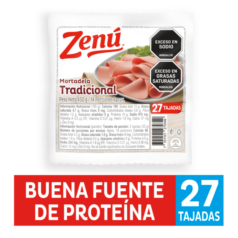MORTADELA ZENU TRAD*450G