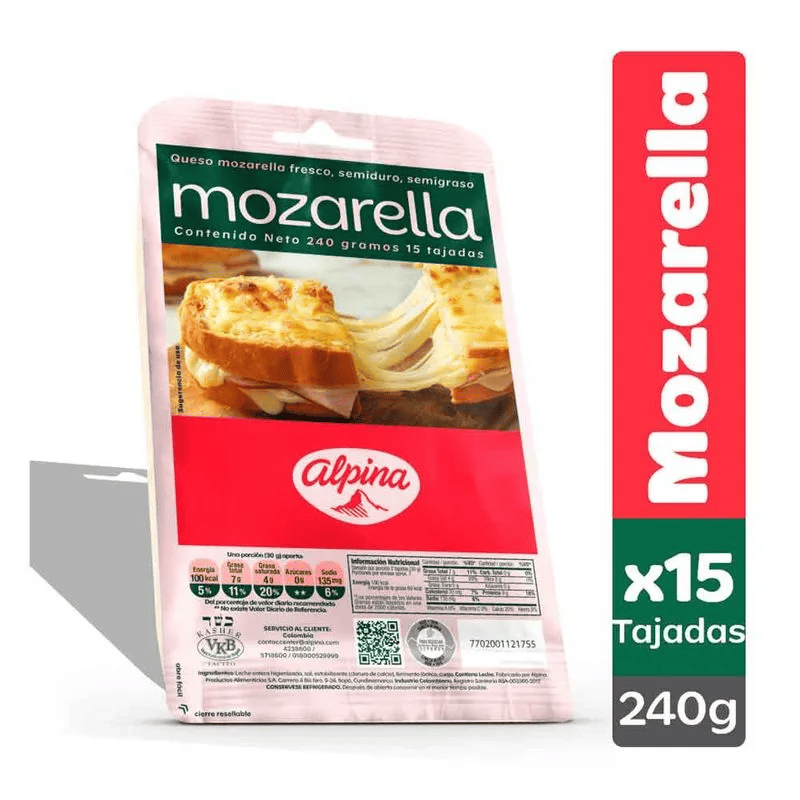 QUESO MOZA ALPINA*240G