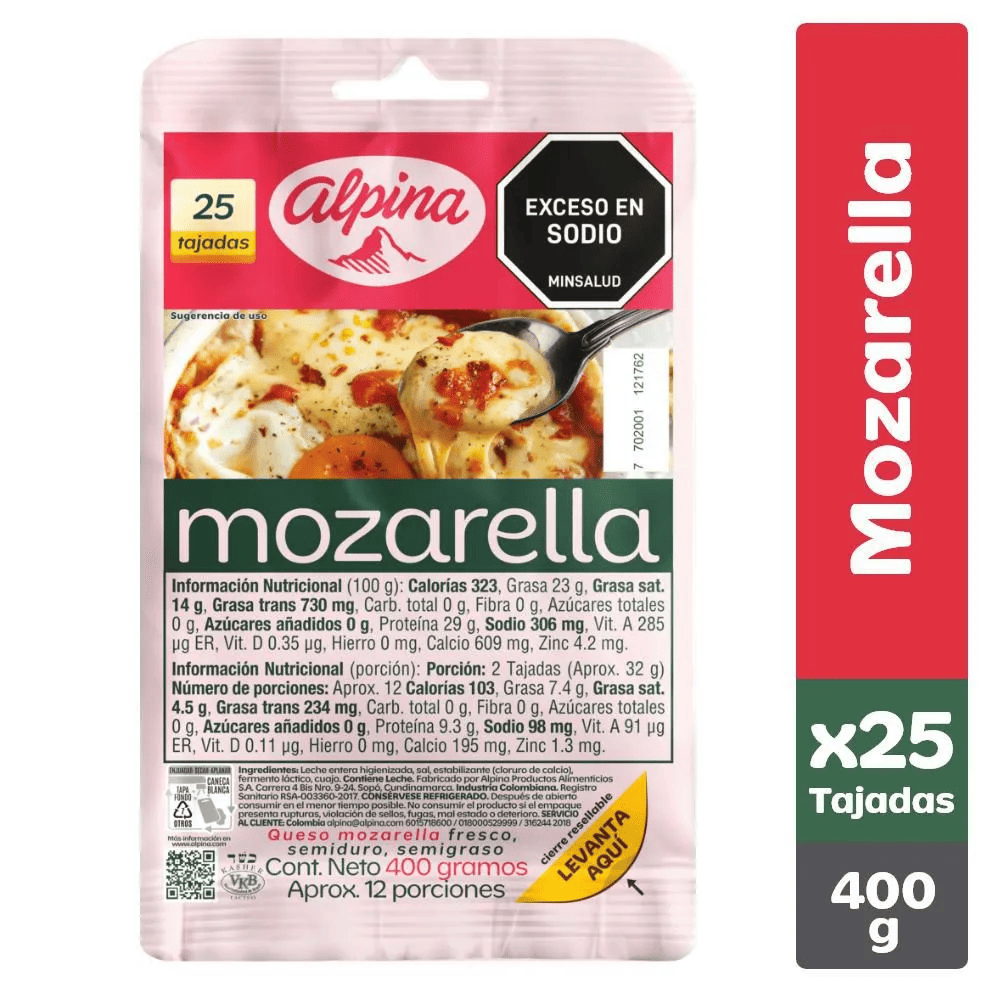 QUESO MOZA ALPINA*400G