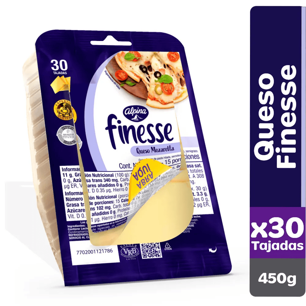 QUESO MOZA ALPINA FINE*450G