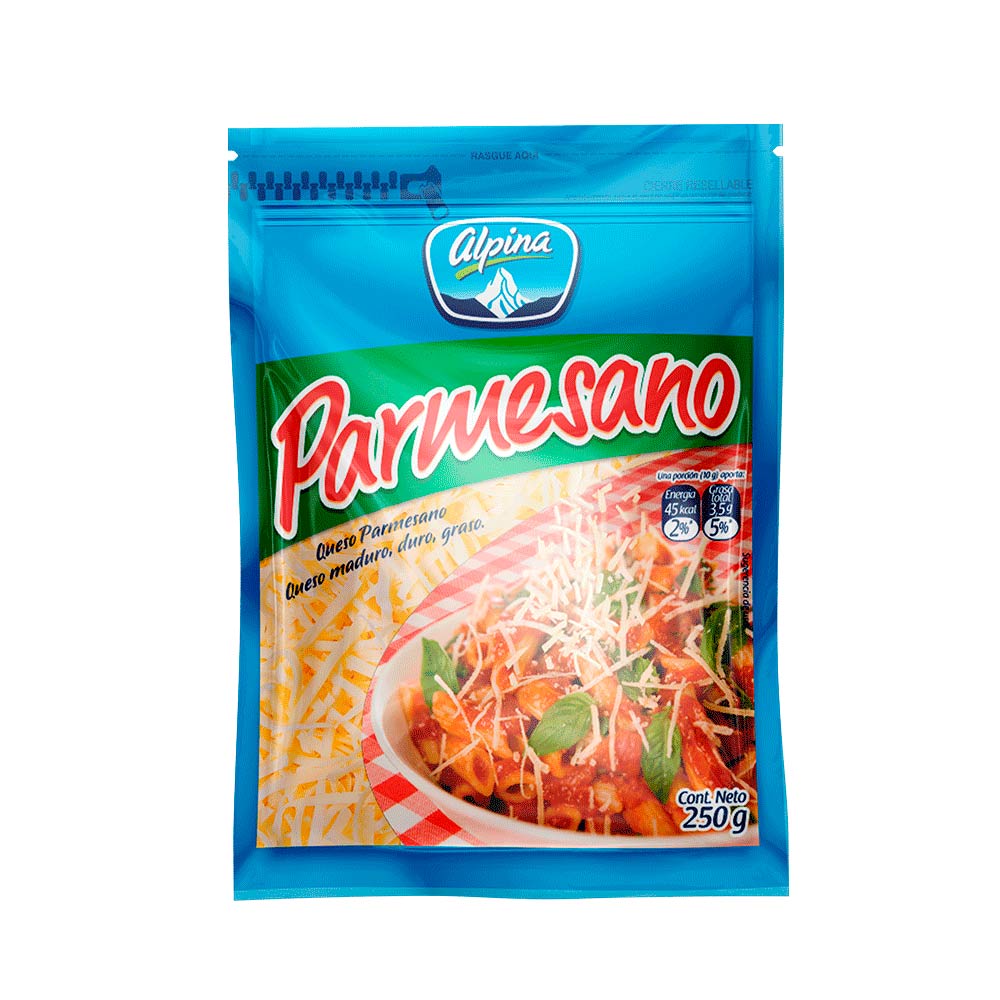 QUESO ALPINA PARME RALLA*250G