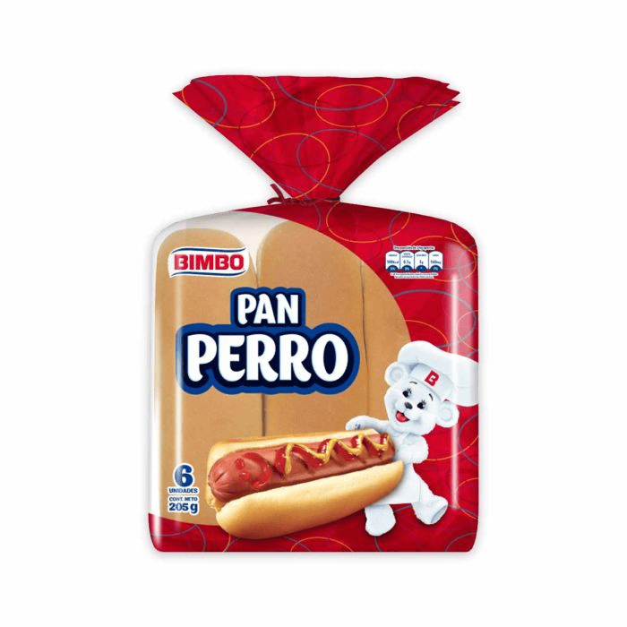 PAN PERRO BIMBO X 205 GR X 6 UNDS