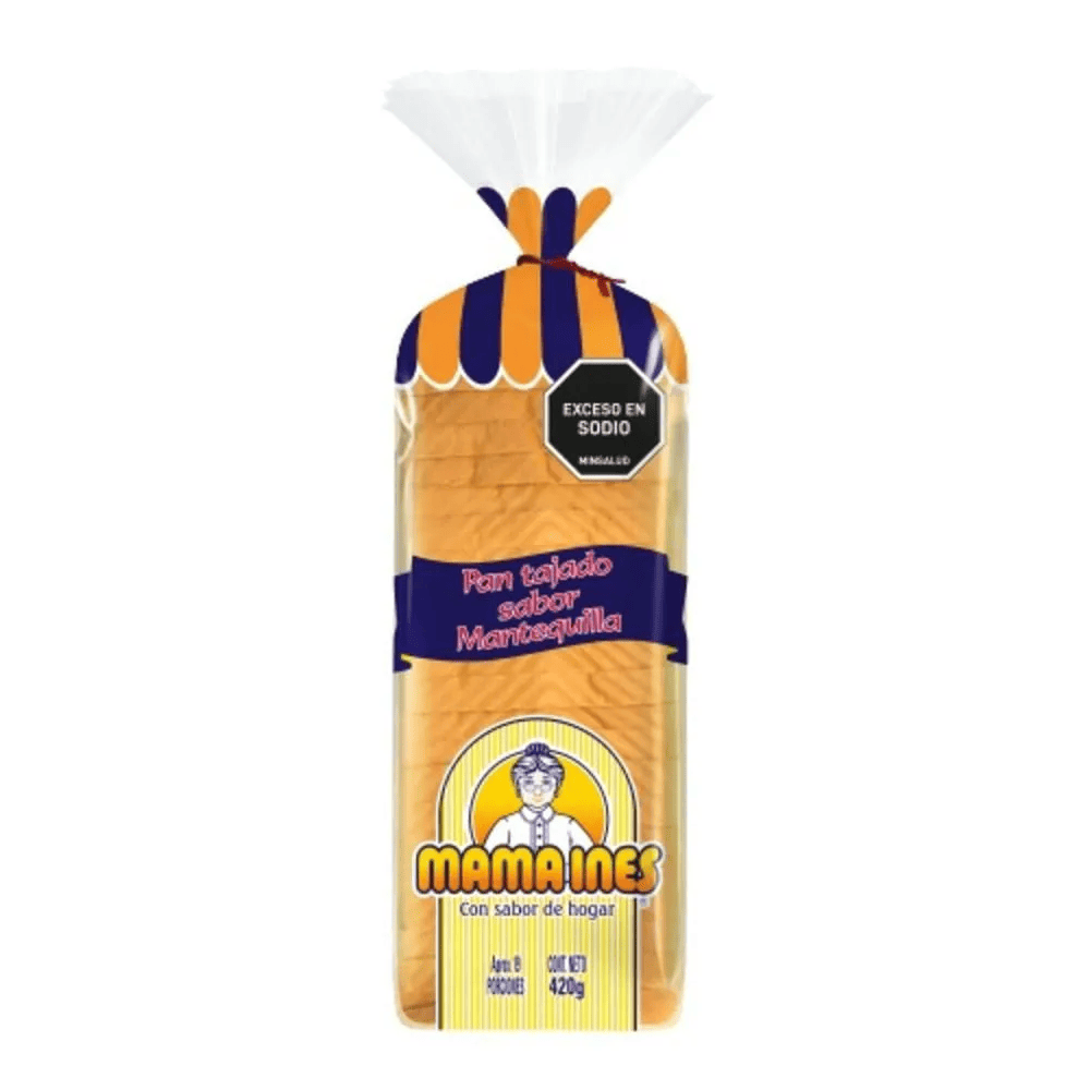 PAN TAJADO MAMA INES MANTEQ*420G