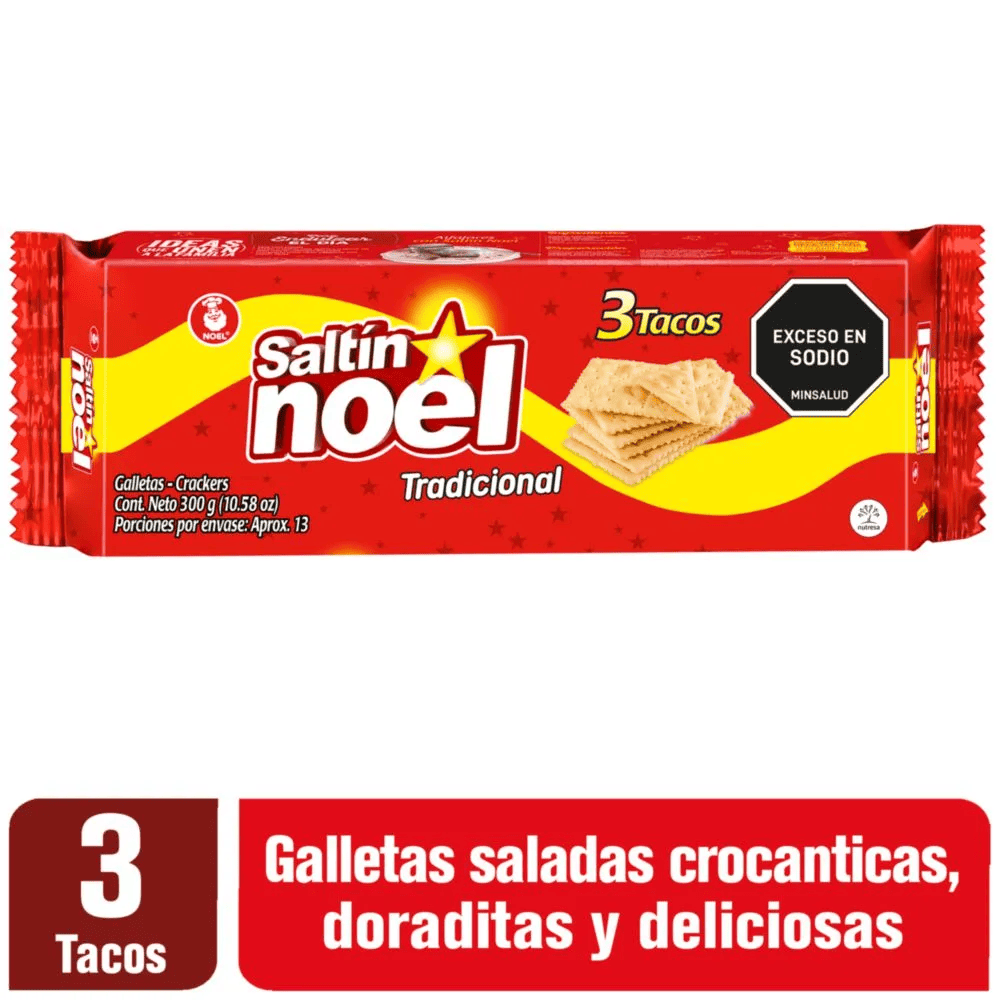 GALLETA SALTIN TRADICIONAL 3 TACOS