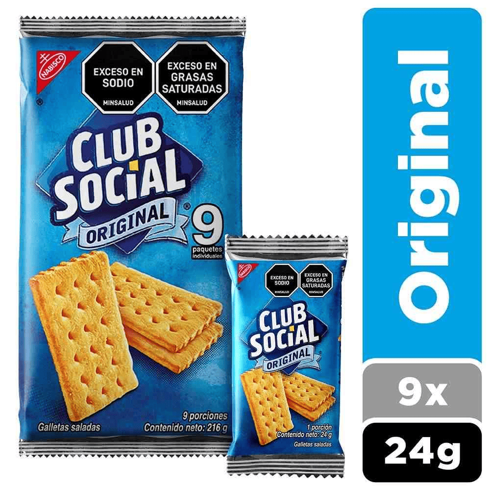 GALLETA CLUB SOCIAL ORIGINAL*9UND*216GR