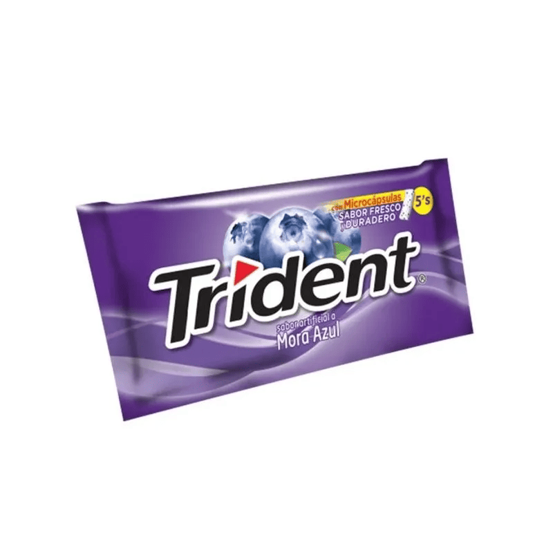 TRIDENT MORA AZUL* 5 UNID