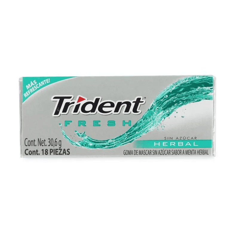 TRIDENT EVUP FRESH HERBAL*18UND