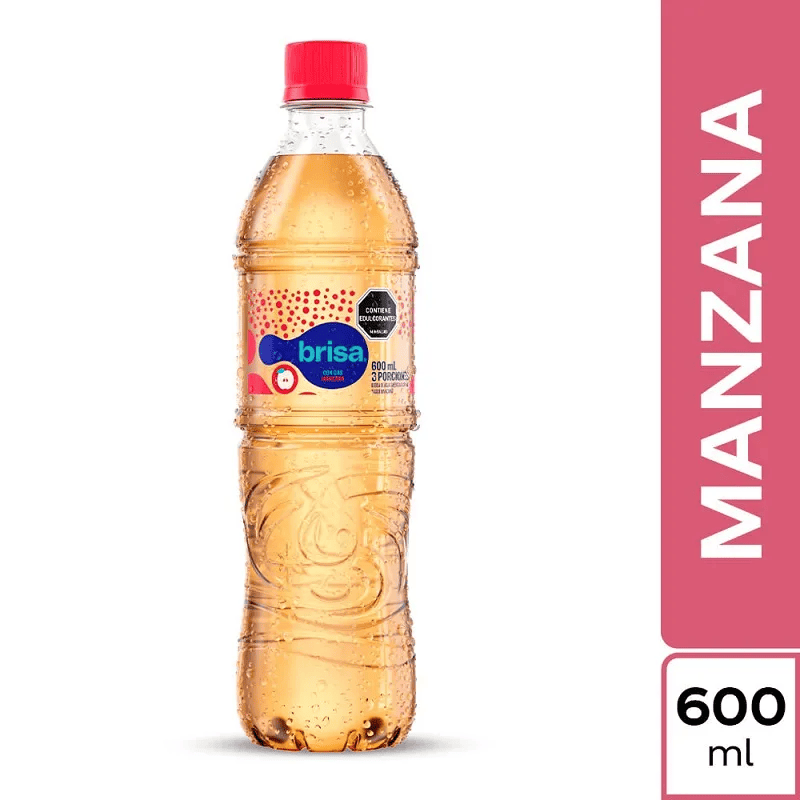 AGUA BRISA MANZA C/GAS*600ML*1U