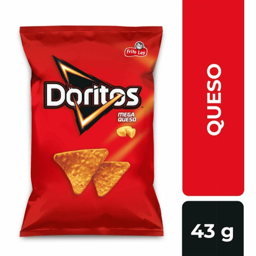 DORITOS FRITO LAY MEGA QUESO X 48 GR