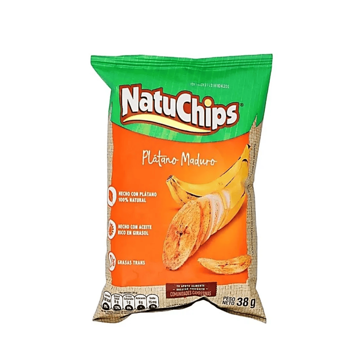 NATUCHIPS PLATANO MADURO FRITO LAY 38