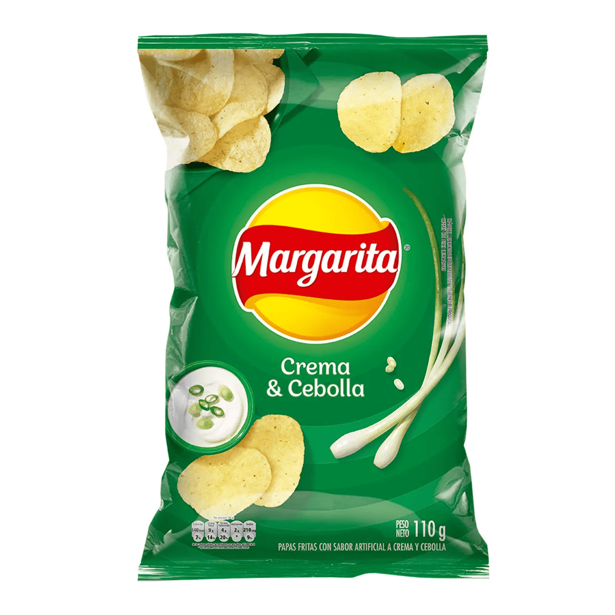 PAPAS MARGARITA FRITO LAY CREMA DE CEBOLLA X 110 GR