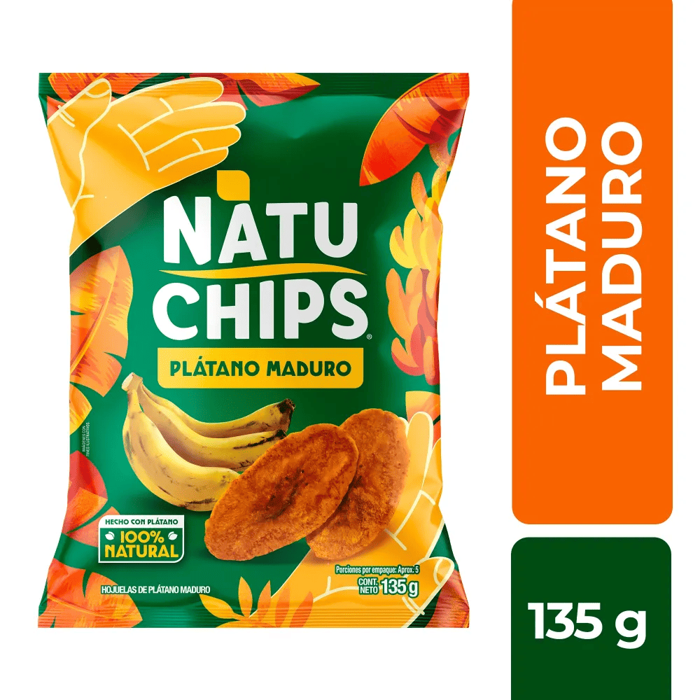 NATUCHIPS PLATA MADUR FRITOLAY*135G