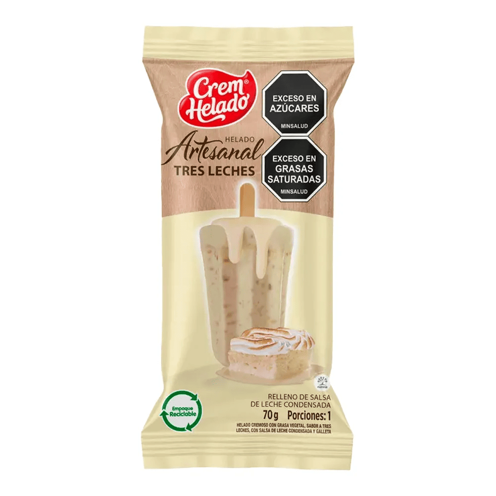 PALETA ARTESANAL TRES LECHES *70G