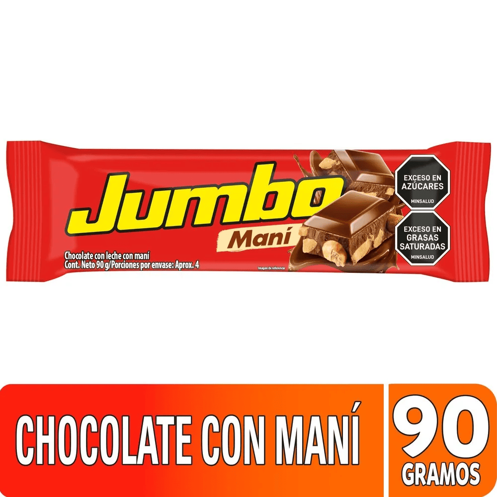 CHOCOLATINA JUMBO MANI X 90 GR