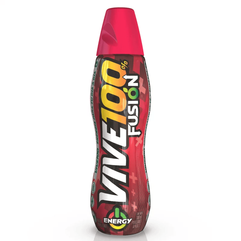 BEBIDA VIVE 100 FUSION FRUTOS ROJOS X 380 ML