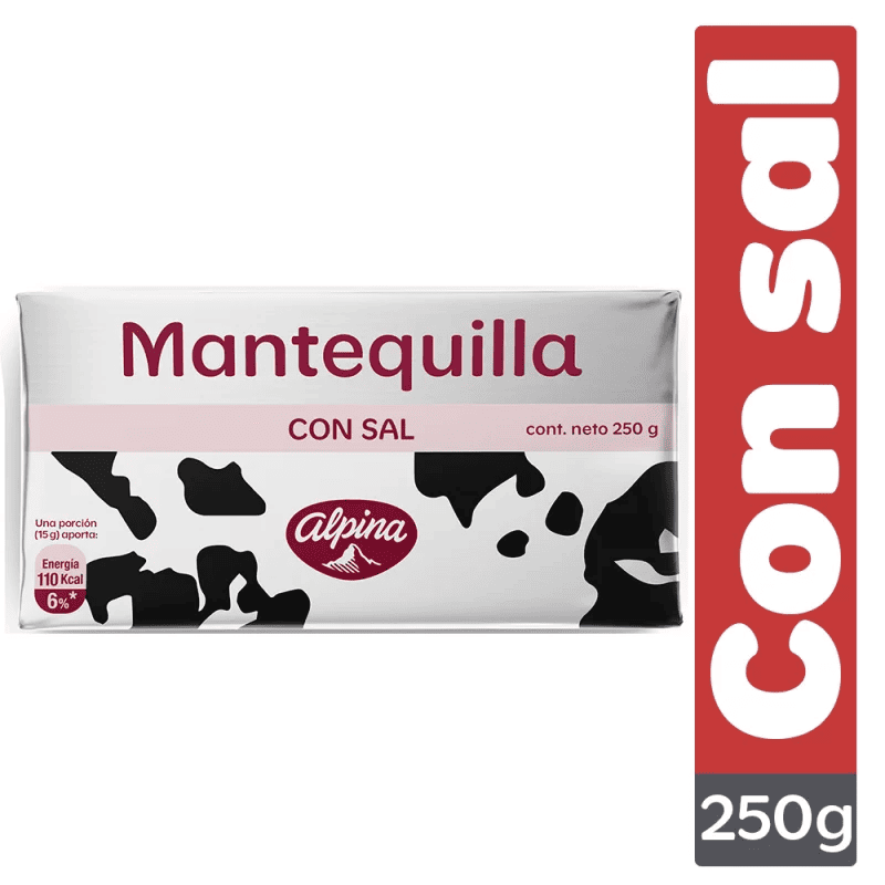 MANTEQ ALPINA C/SAL*250G