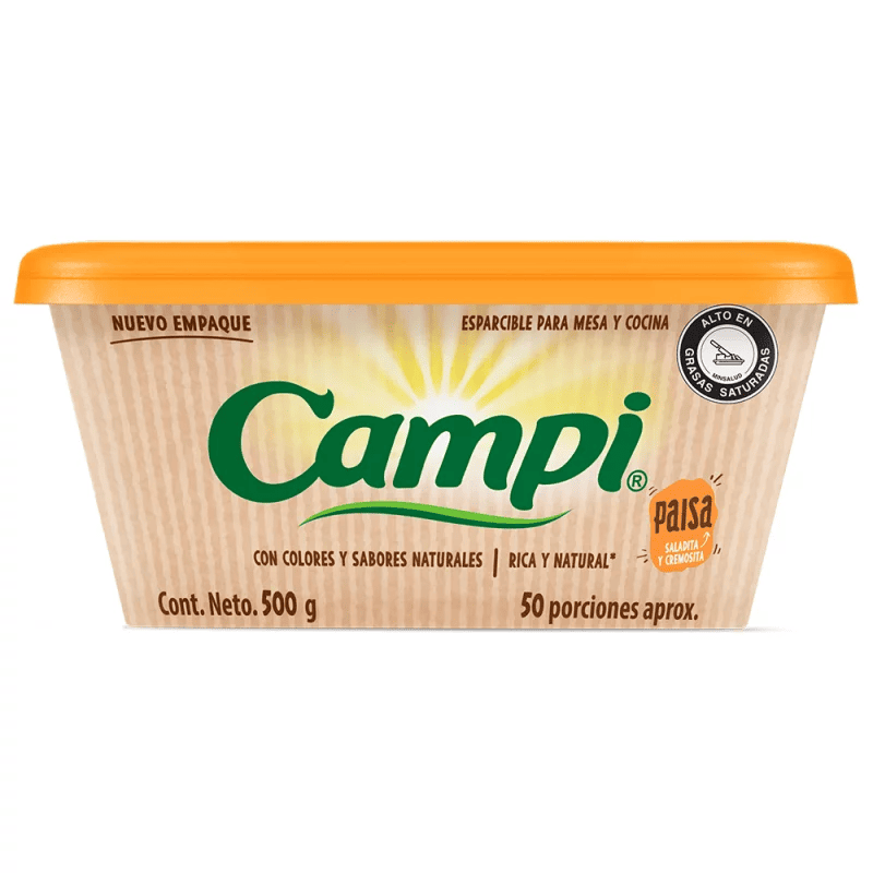 MANTEQ CAMPI PAISA*500GR