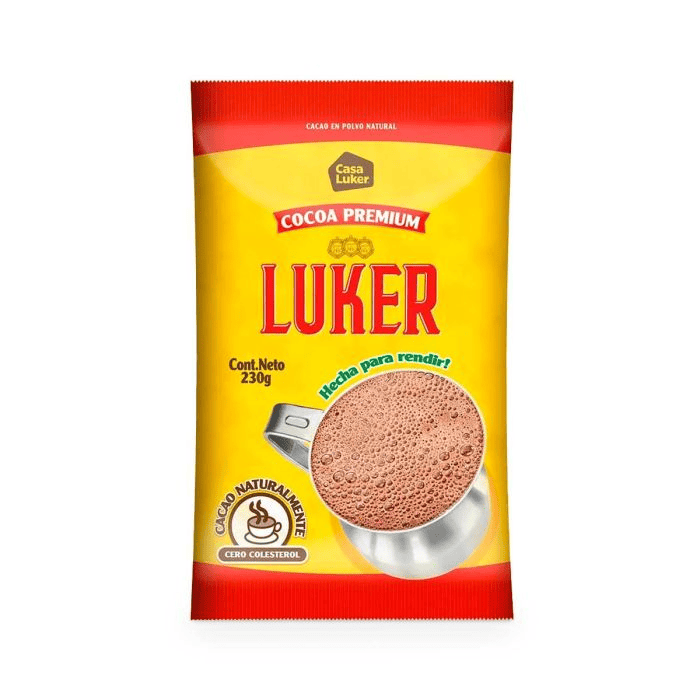 CHOC LUKER COCOA X 230 GR