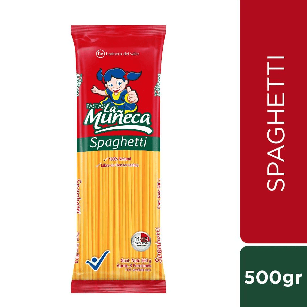 PASTAS LA MUÑECA ESPAGUETTI X 500 GR
