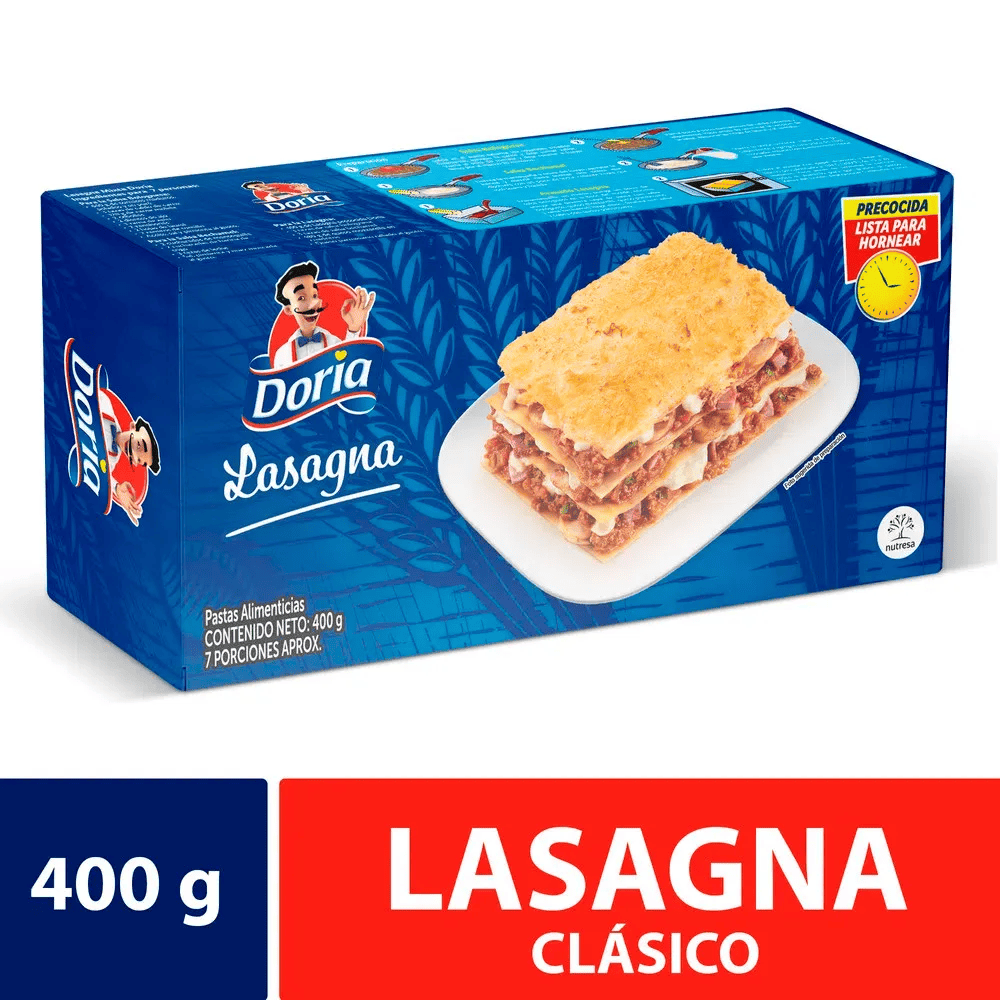 PASTAS DORIA LASAGNA X 400 GR