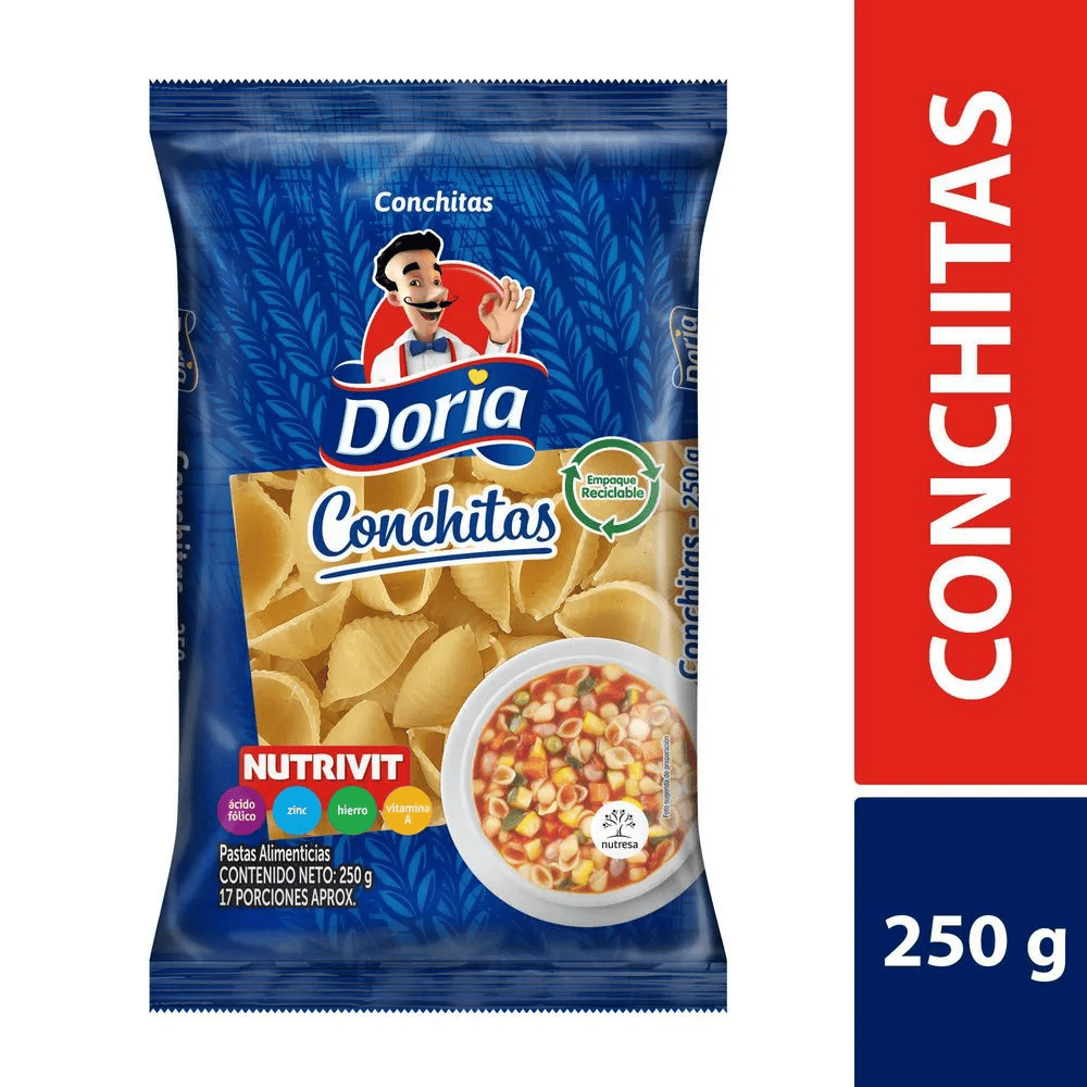 PASTAS DORIA CONCHITAS*250G