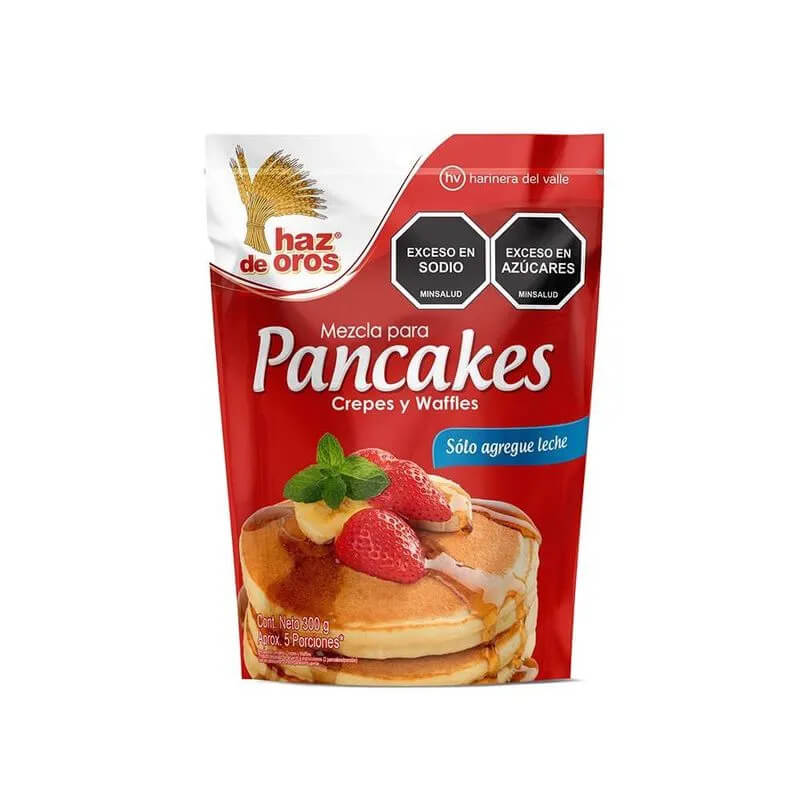 HARINA PARA PANCAKES HAZ DE ORO SOLO LECHE X 300 GR