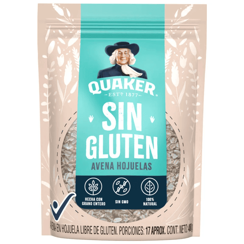 AVENA QUAKER SIN GLUTEN X 400 GR