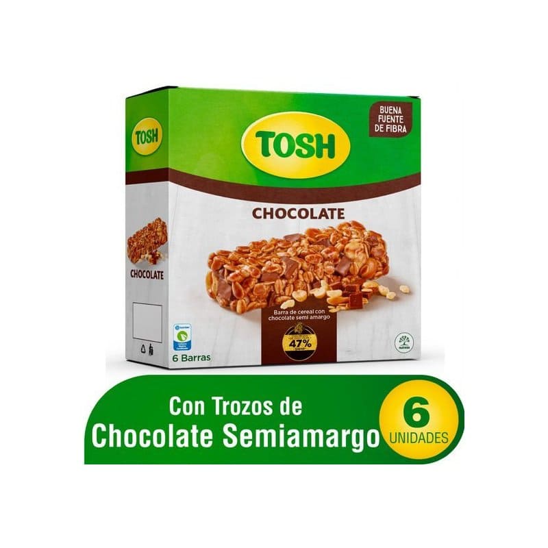 TOSH BARRA CHOCOLATE *6 UN*138 GR
