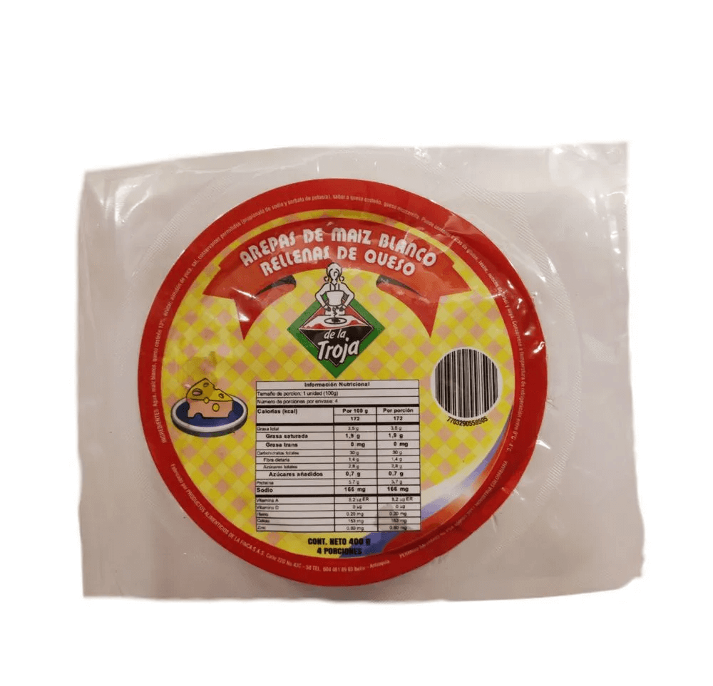 AREPAS FINCA RELLENA QUESO*400GR