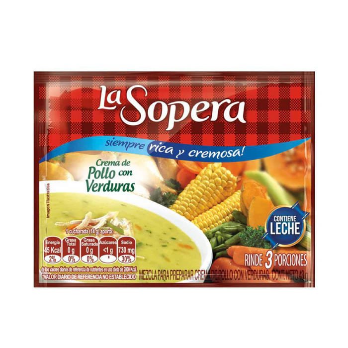 CREMA SOPERA POLLO VER* 3 PORC