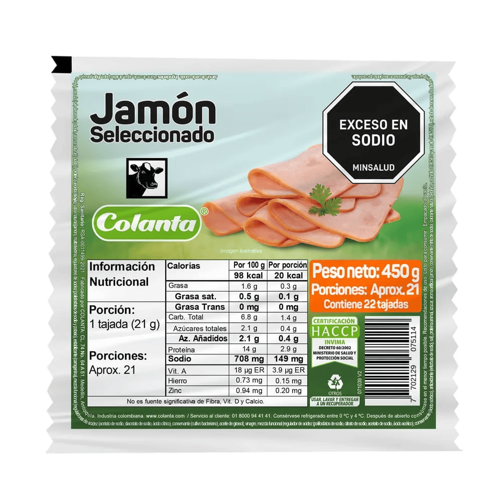 JAMON COLANTA SAND*450G