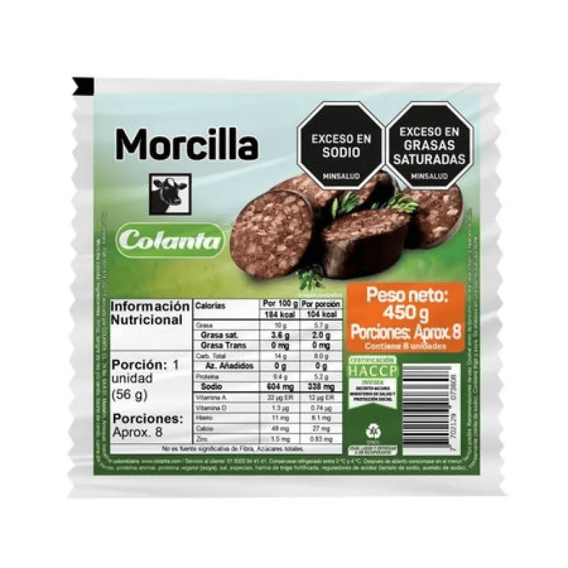 MORCILLA COLANTA*450G*8U