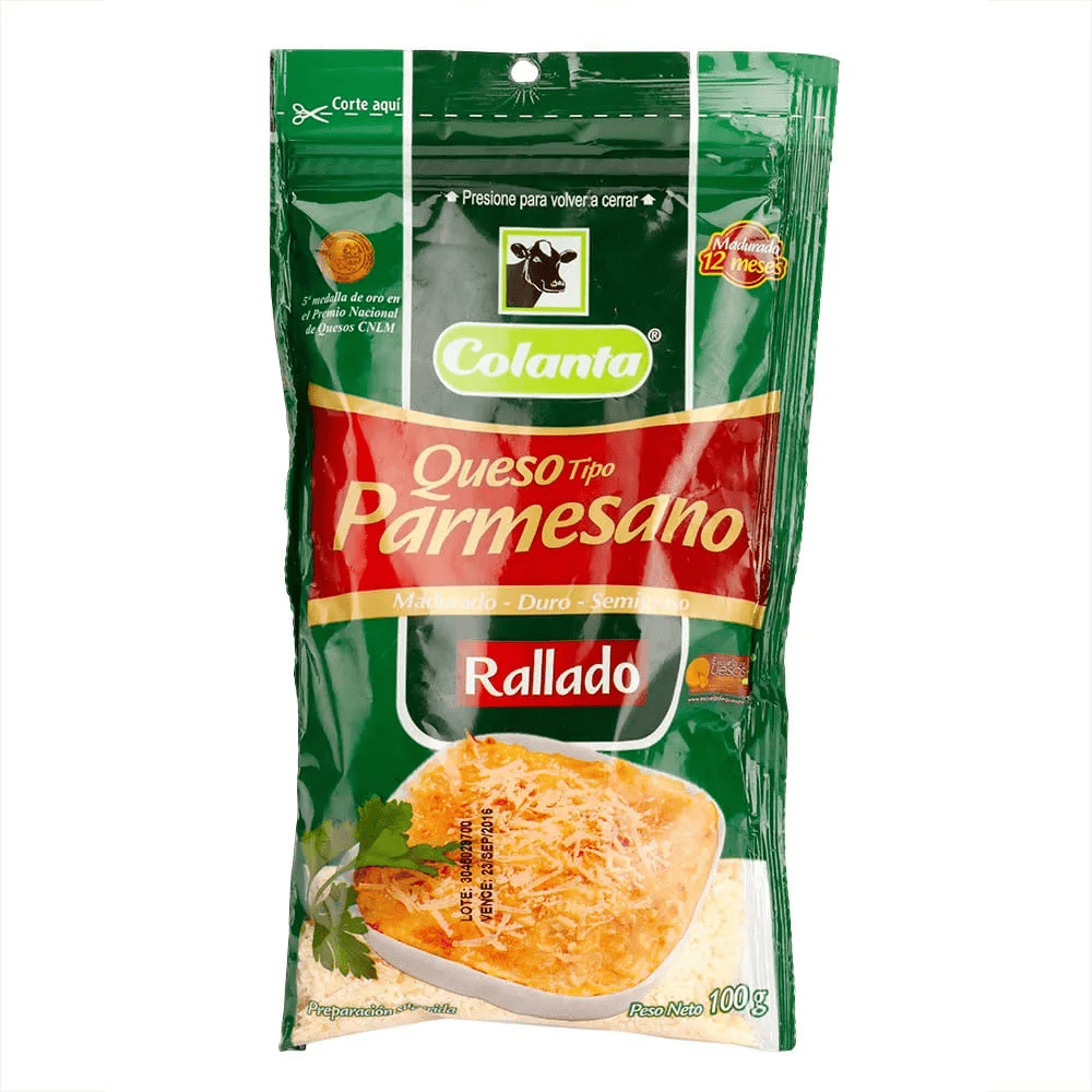 QUESO COLANTA PARME RALLA*100G