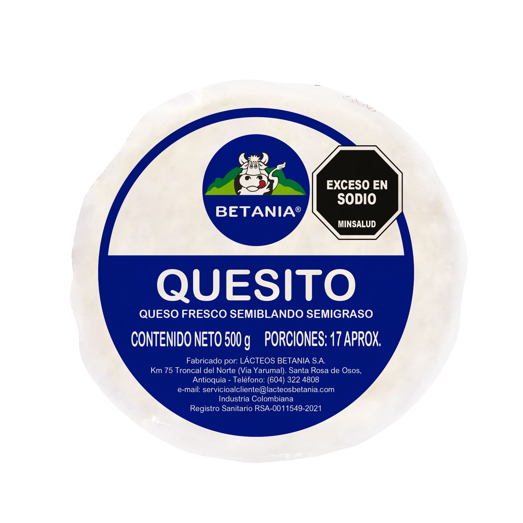 QUESO BETANIA X 500 GR