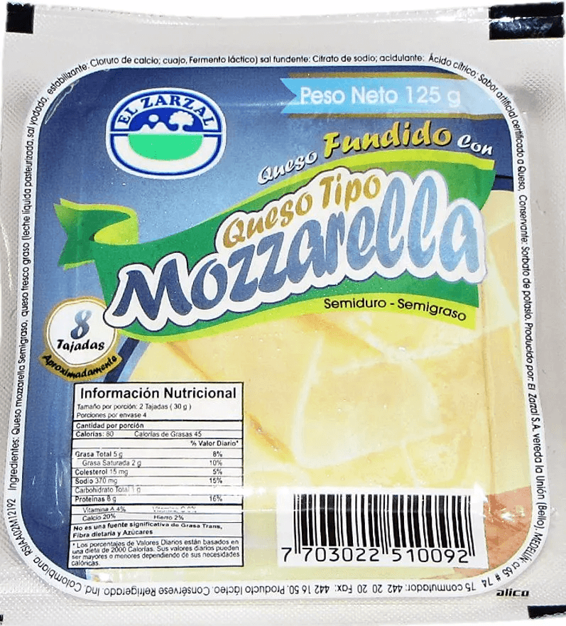 QUESO MOZA ZARZAL*125G