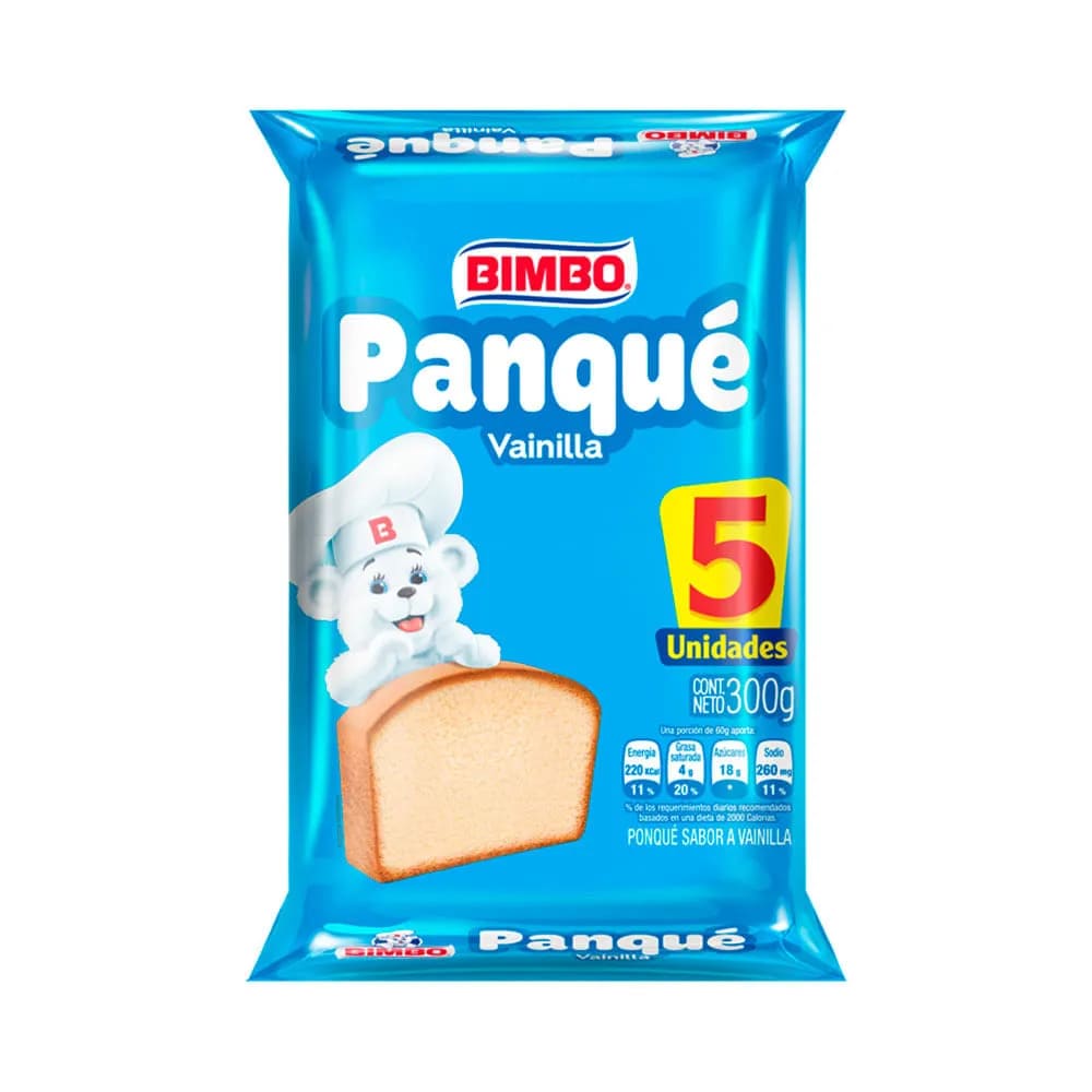 PANQUE BIMBO VAINILLA*5U